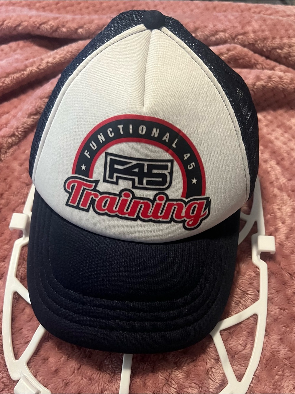 F45 Training Black and White Trucker Hat
